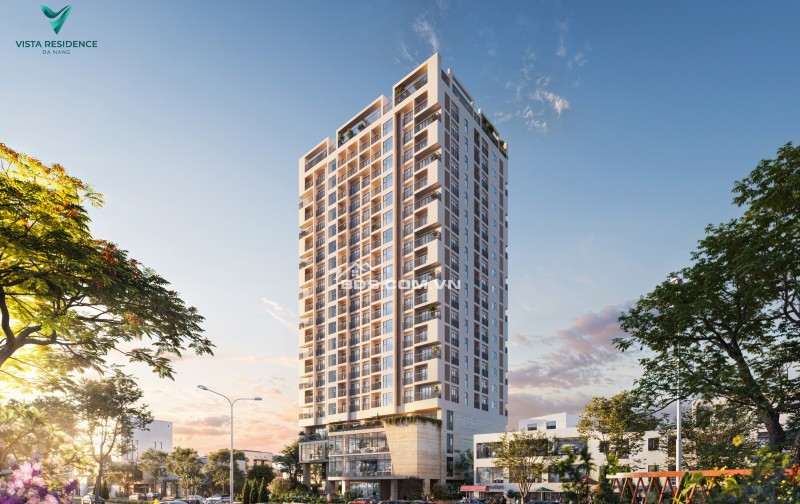 Xem pháo hoa Quốc tế tại căn hộ Vista Residence Đà Nẵng, 76m2, tầng cao, đầu năm 2026 nhận nhà